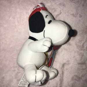 Collectible Whitman Peanuts Valentine Snoopy Hearts Bon Appetite Chef Hat Plush